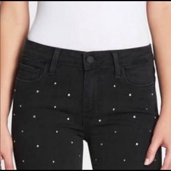 Paige Jeans Verdugo Skinny Rhinestone Jeans (25) - Picture 2 of 12